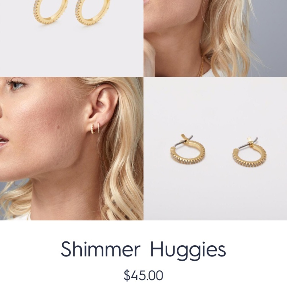 BRAND NEW* Gorjana Shimmer Huggies earrings.